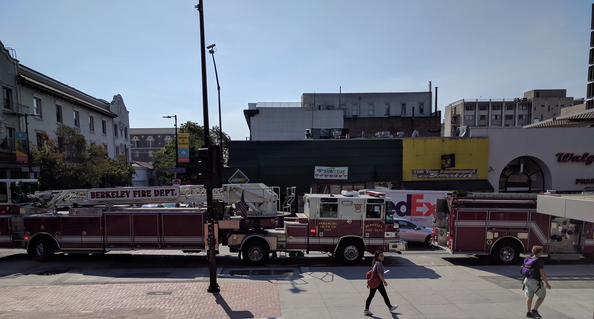 BadCamp 2017 - Berkeley fire trucks